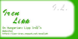 iren lipp business card